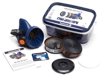 Sundstrøm SR100, halvmaskesæt,    A1,A2,P3, forfilter,renses