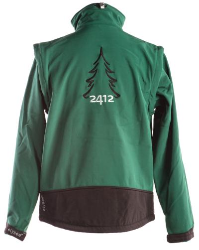 Softshell Elysee jakke XL Grøn/sort