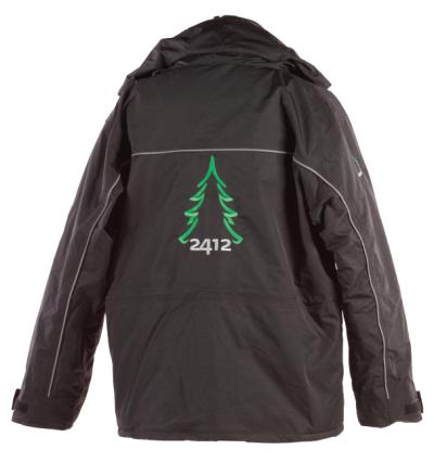 Sælger-jakke Parka 2412-logo sort,  M