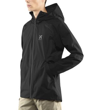 Haglöfs ESKER Str. L, sort, Vind-og vandtæt