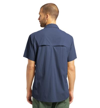 Haglöfs Salo SS skjorte Kortærmet, str. M, Blå