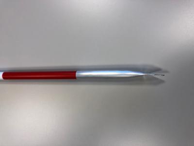 Landmålerstok, rød/hvid, 160 cm