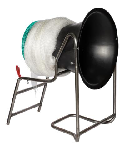 Nettragt Triwi Sortplast Ø45 M/stel, fliseholder