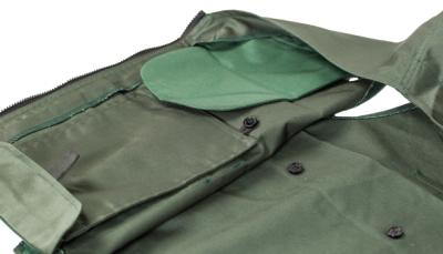 Arbejdsvest m/hængelommer Dobl. lommer til mærker mm.