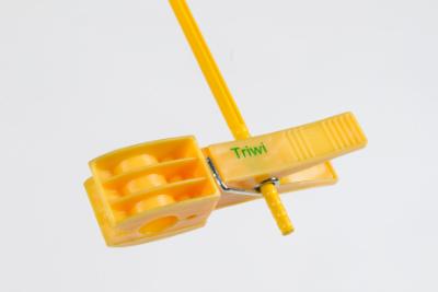 Fuglepinde, løse pinde, 100 stk./bdt., 60 cm, gul plast