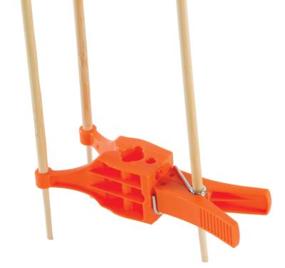 Premium, stor klemme, til fuglepinde, 100 stk./pose, orange