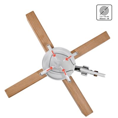 Krinner, Kopenhagen, egetræ/hvid, max Ø12 cm, H 250cm