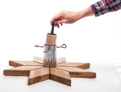 Adapter i træ m/dorn, pris pr. stk., poser à 5 stk.