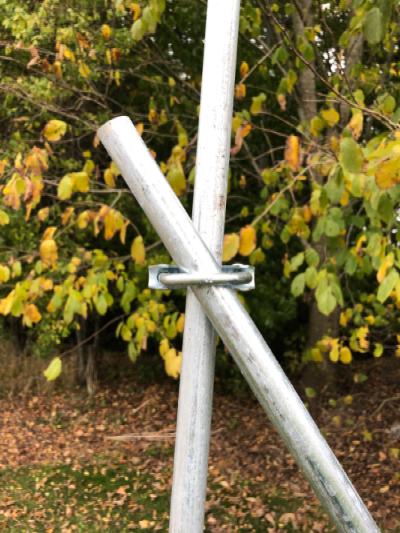 Rørholder/clamps, til samling af vand-/hegnsrør, 45 mm, 8