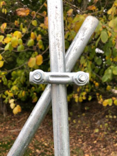 Rørholder/clamps, til samling af vand-/hegnsrør, 45 mm, 8