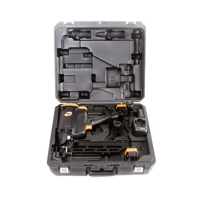 Gaspistol til kramper, med kuffert, 2 stk. batterier + oplad