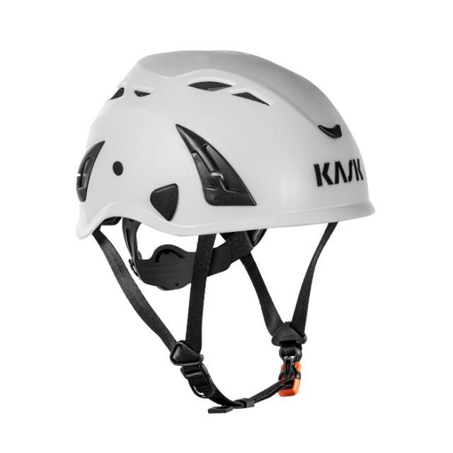 UDGÅET Kask, sikkerhedshjelm, Superplasma AQ, hagerem, HI-Vi