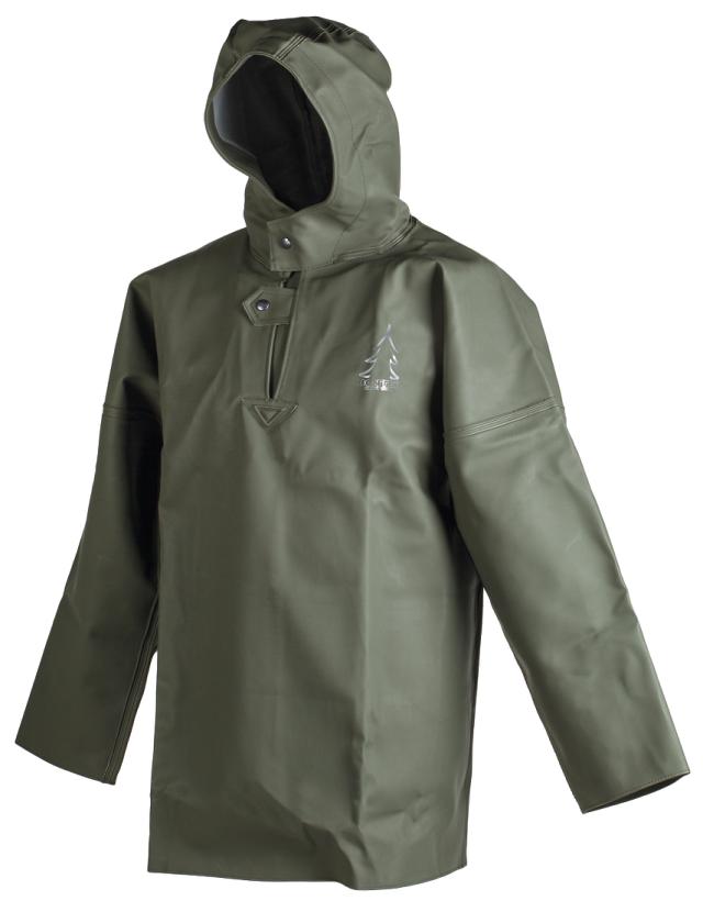 Heavy Duty, regnbusseronne, grøn pvc, str. XL