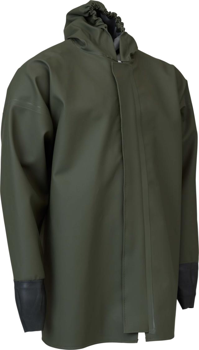 Bontex Flex, regnjakke m/gummimanchet, grøn, str. , Hovednr.