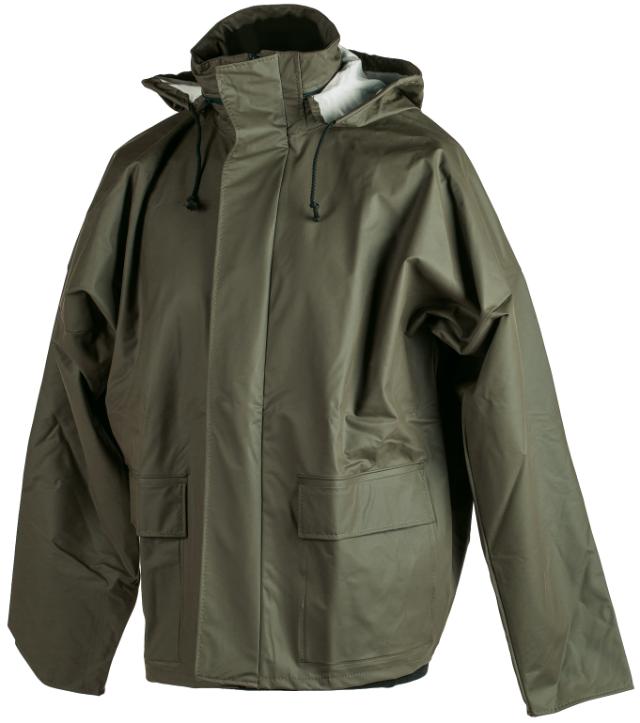 Flex, regnjakke, grøn, str. XL