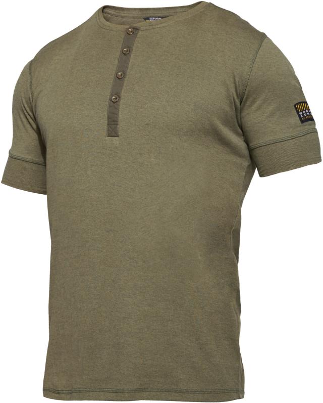 Explore, Grandad T-shirt, kortærmet, Forest green, str. XS