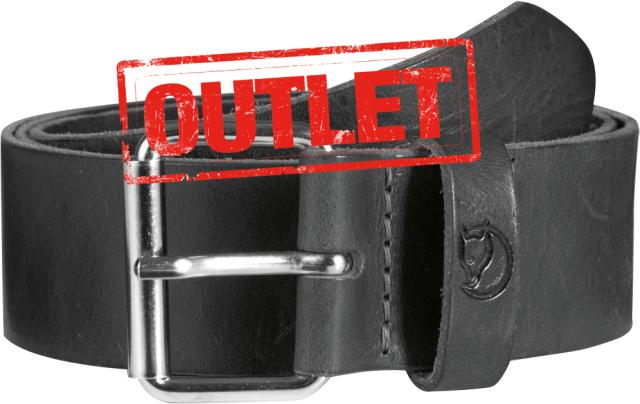 Fjällräven Singi bælte 4 cm, sort læder, 95 cm