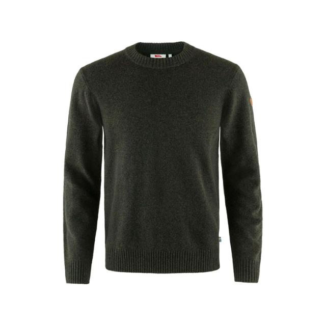 Fjällräven, Övik, round-neck, sweater, dk-olive, (profilbekl