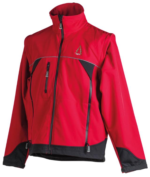 Softshell Elysee jakke Rød/sort S