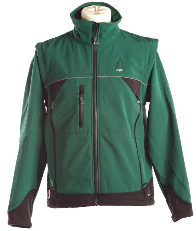 Softshell Elysee jakke XL Grøn/sort