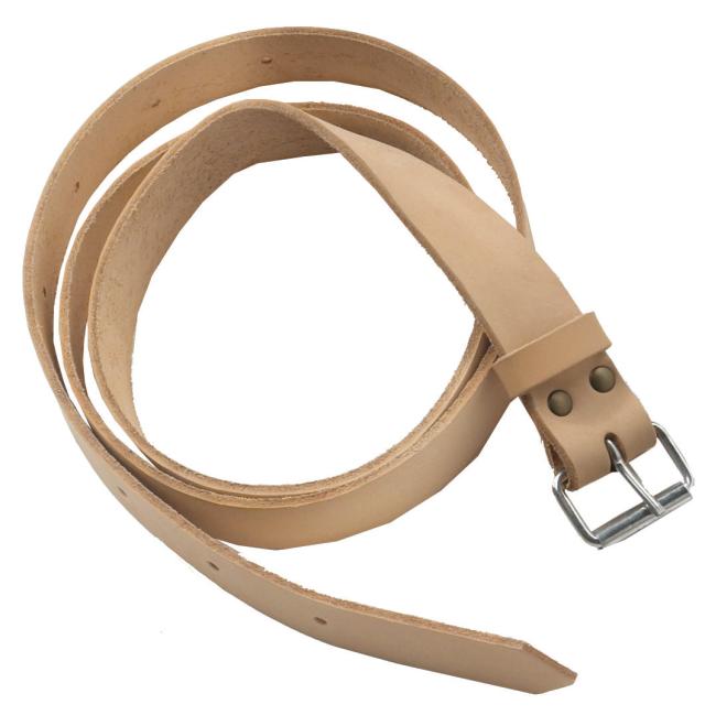 Læderbælte 165 cm