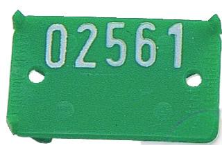 Signumat, løv, 002, rød, med hvid tekst