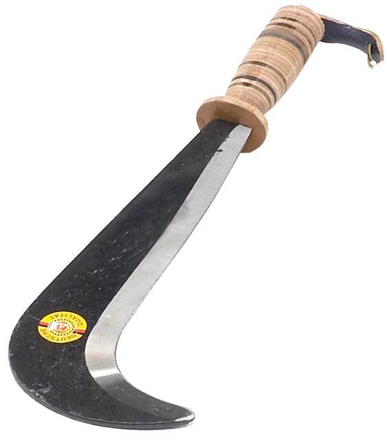 Junglekniv, m/læderhåndtag