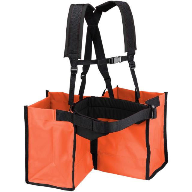 Planterygsæk, dobbelt, med sele