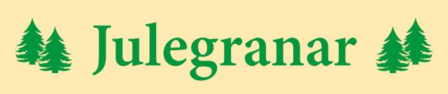 Juletræsbanner Julgranar (svensk) 60X285 cm Polyester