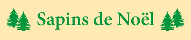 Juletræsbanner Sapin de Noël 60X285 cm Polyester