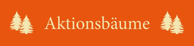 Juletræsbanner Aktionsbäume, Orange/ beige 60X285 cm Polyes