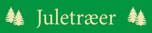 Juletræsbanner Juletræer, Grøn/ beige 60X285 cm Polyester