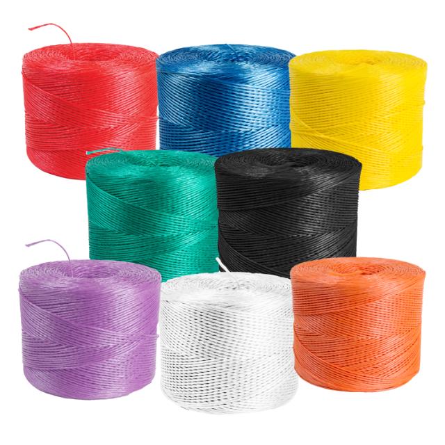 Polykordel, 600 m/kg, spole à 2 kg, 1,5 mm tyk, hvid