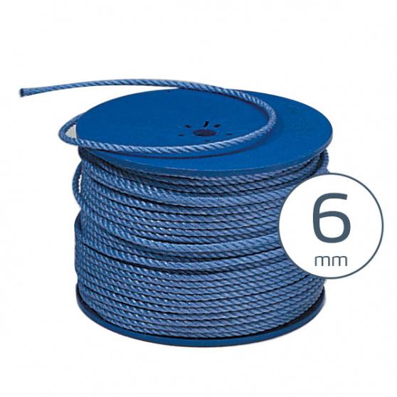 Polyreb Blå 6mm, 375m/sp