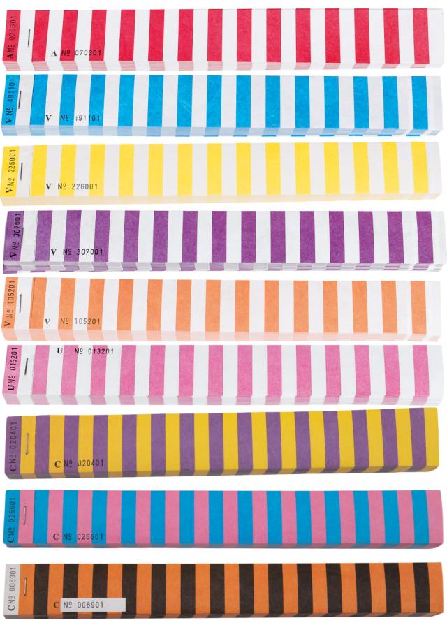 Juletræsetiket, Triwi DE, Tyvek, stribet, hovednr.