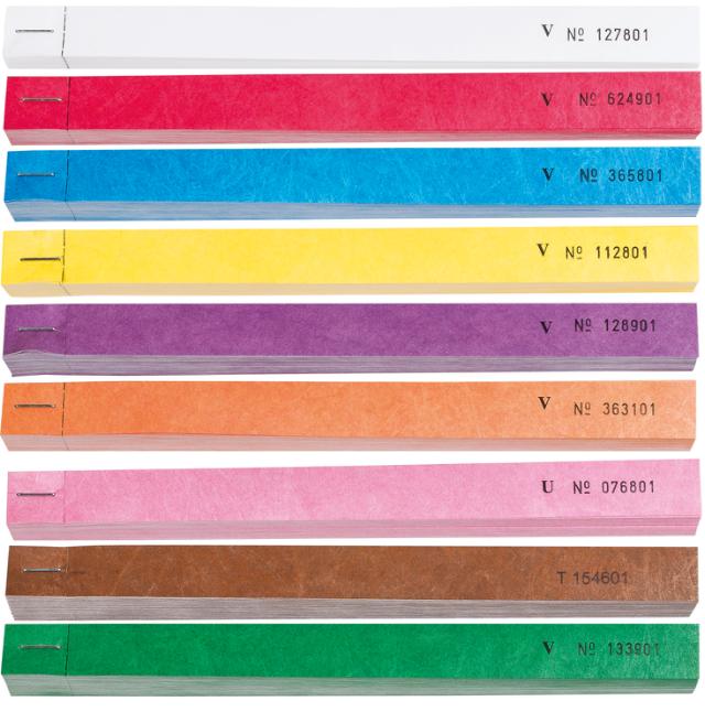 Juletræsmærker, smal, 1,9 x 23 cm, Tyvek DK, 100 stk., rød