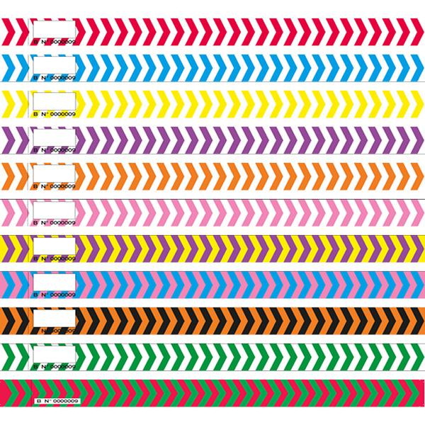 Juletræsmærker, 2,5 x 30 cm, Tyvek, sildeben, rød/hvid