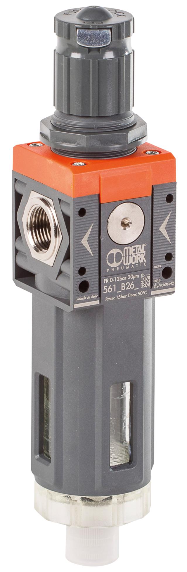 Trykregulator/ Vandudskiller 1/4 Kunststof