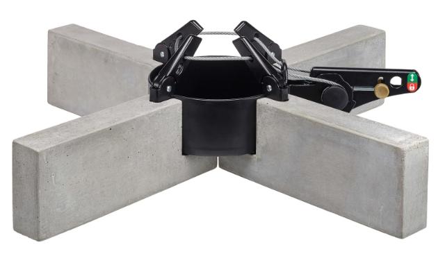 Krinner, juletræsfod, Kopenhagen, beton, max. Ø12 cm, H250