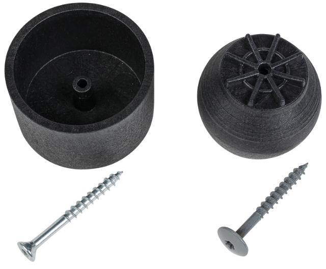 Tiny Tree, kugle, bøsning, inkl. 2 skruer, 40 sæt pr. kasse