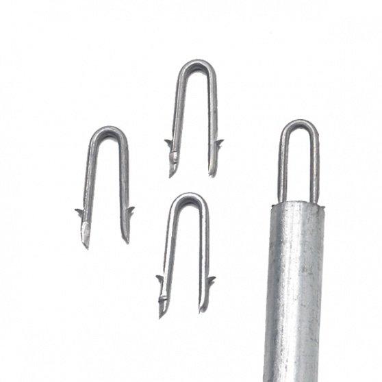 Kramper m/modhager, 1 kg, t/skovhegn, ca.100 stk. pr pose