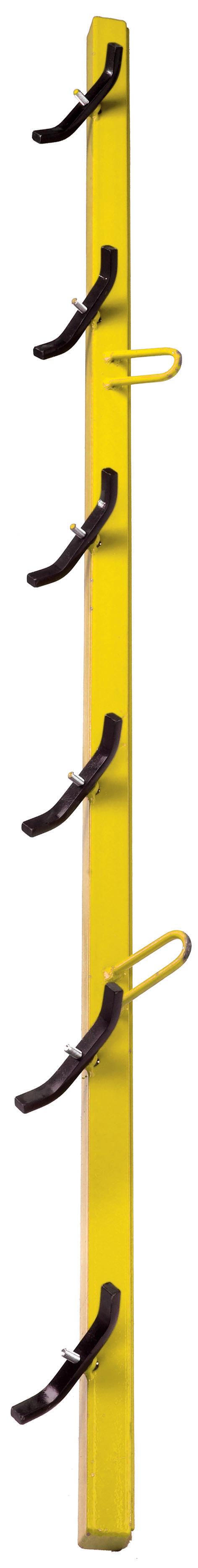 Hegnstrammer 2,10 m, gul metal, 6 strammeskruer