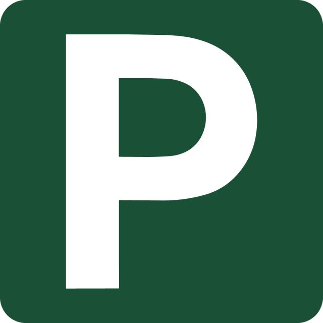 Skilt: Parkering, 10 x 10 cm