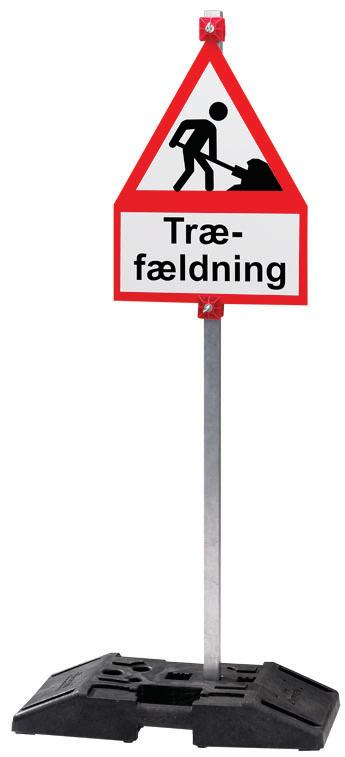 Skiltefod, universal, m/håndtag, 27 kg, 40 x 80 cm