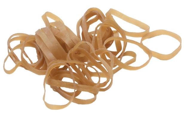 Elastik, 90 x 8 mm, 1kg/540 stk., pris pr. pose