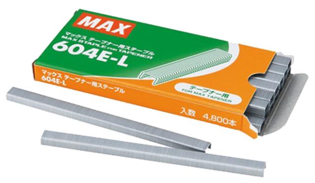 MAX, hæfteklammer, 604E-L, pakn. à 4800 stk.