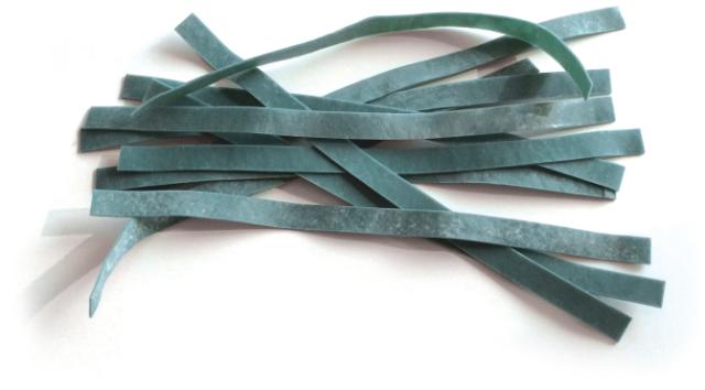 Podebånd, elastisk, 240 x 6 mm, pakn. à 1000 stk., blå