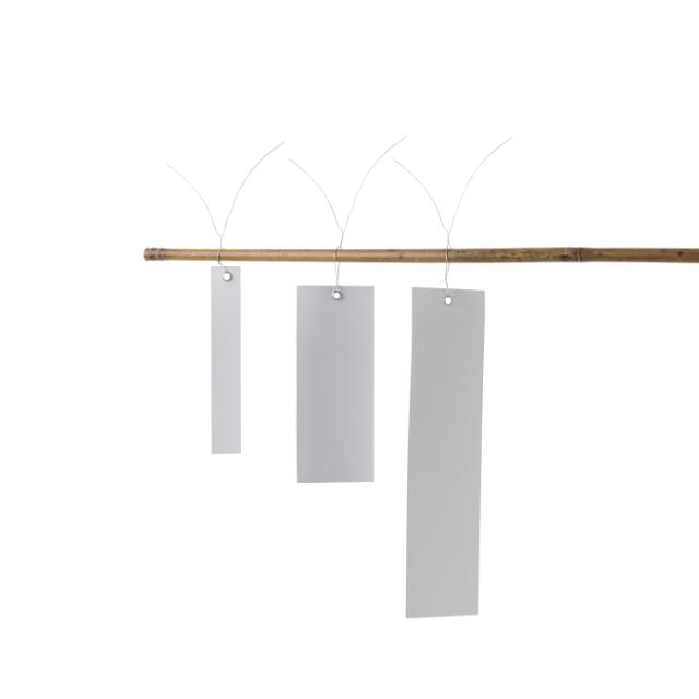 Plasthængeetiket, 2x12 cm, 250 stk./pose, hvid