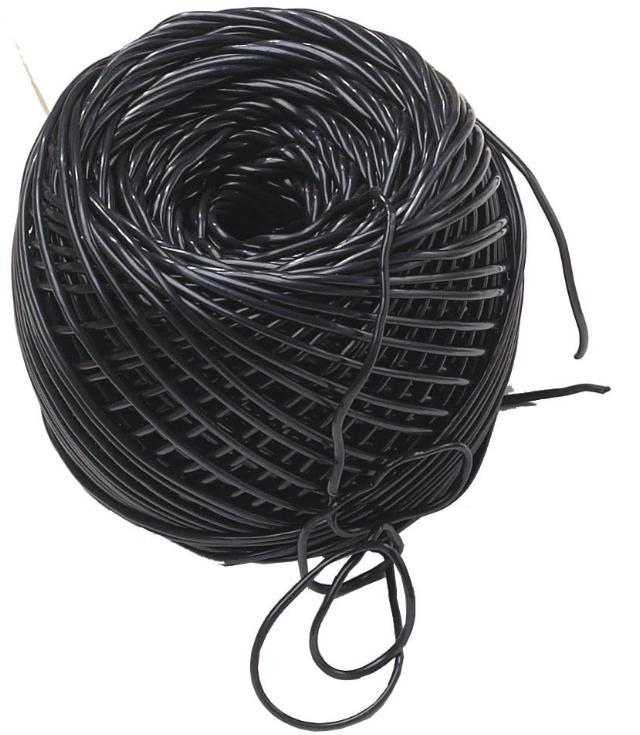 Elastisk opbindings-snor, 3 mm, garn-nøgle, ca. 200 m