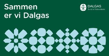 Sammen er vi Dalgas , Grøn ,Polyester Bagvæg med øjer, 330x1